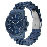 Michael Kors Hutton Chronograph Blue Dial Blue Steel Strap Watch For Men - MK9088 Authentic Buy Shop Now