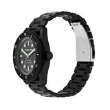 Michael Kors Maritime Three Hand Black Dial Black Steel Strap Watch for Men - MK9181 Authentic Buy Shop Now