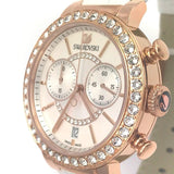 Swarovski Citra Sphere Chrono White Dial White Leather Strap Watch for Women - 5080602 Authentic Buy Shop Now