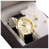 Calvin Klein City Silver Dial Black Leather Strap Watch For Women - K2G23520 Authentic Buy Shop Now
