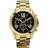 Michael Kors Bradshaw Black Dial Gold Steel Strap Watch for Women - MK5739 Authentic Buy Shop Now