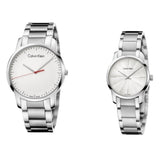 Calvin Klein City Quartz White Dial Silver Steel Strap Watch for Men - K2G2G1Z6 Authentic Buy Shop Now