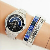 Michael Kors Lauryn Blue Dial Silver Steel Strap Watch for Women - MK3720 Authentic Buy Shop Now
