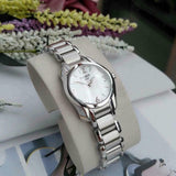 Tissot T Wave Mother of Pearl Dial Two Tone Steel Strap Watch For Women - T023.210.11.117.00 Authentic Buy Shop Now