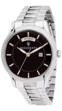 Maserati Tradizione Black Dial Silver Steel Strap Watch For Men - R8853125002 Authentic Buy Shop Now