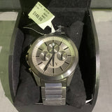 Armani Exchange Drexler Chronograph Grey Dial Grey Steel Strap Watch For Men - AX2603 Authentic Buy Shop Now