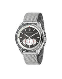 Maserati Traguardo Chronograph Black Dial Silver Mesh Bracelet Watch For Men - R8873612008 Authentic Buy Shop Now