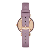 Emporio Armani Gianni Mother of Pearl Dial Purple Leather Strap Watch For Women - AR11003 Authentic Buy Shop Now