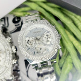Guess Multi Function Diamonds Silver Dial Silver Steel Strap Watch For Men - GW0455G1 Authentic Buy Shop Now