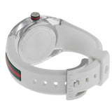 Gucci Sync Quartz White Dial White Rubber Strap Unisex Watch - YA137302 Authentic Buy Shop Now