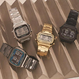 Fossil Retro Digital Silver Dial Silver Steel Strap Watch for Men - FS5844 Authentic Buy Shop Now