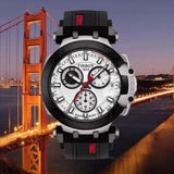 Tissot T Race Chronograph White Dial Black Silicone Strap Watch For Men - T115.417.27.011.00 Authentic Buy Shop Now
