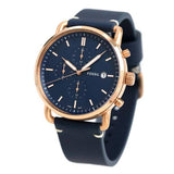 Fossil The Commuter Blue Dial Blue Leather Strap Watch for Men - FS5404 Authentic Buy Shop Now