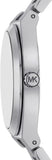 Michael Kors Lennox Three Hand Silver Dial Silver Steel Strap Watch For Women - MK7393 Authentic Buy Shop Now