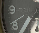 Marc Jacobs Larry Chronograph Black Dial Black Leather Strap Watch for Men - MBM5054 Authentic Buy Shop Now