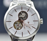 Maserati Tradizione Automatic White Dial Stainless Steel Watch For Men - R8823125001 Authentic Buy Shop Now