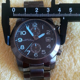 Marc Jacobs Larry Chronograph Black Dial Gunmetal Grey Steel Strap Watch for Men - MBM5031 Authentic Buy Shop Now