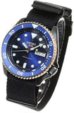Seiko 5 Sports Automatic Blue Dial Black NATO Strap Watch for Men - SBSA098 Authentic Buy Shop Now