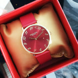 Coach Perry Red Dial Red Leather Strap Watch for Women - 14503486 Authentic Buy Shop Now