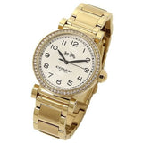 Coach Madison White Dial Gold Steel Strap Watch for Women - 14502397 Authentic Buy Shop Now