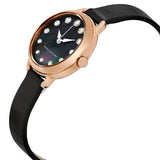 Marc Jacobs Betty Mother of Pearl Black Dial Black Leather Strap Watch for Women - MJ1513 Authentic Buy Shop Now