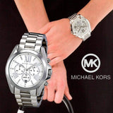 Michael Kors Bradshaw Silver Dial Silver Steel Strap Watch for Men - MK5535 Authentic Buy Shop Now