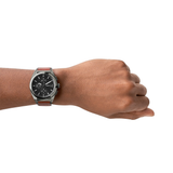 Fossil Everett Chronograph Grey Dial Brown Leather Strap Watch for Men - FS5799 Authentic Buy Shop Now
