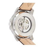 Fossil Grant Automatic White Dial Brown Leather Strap Watch for Men - ME3052 Authentic Buy Shop Now
