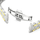 Versace Chain Reaction Quartz White Dial Two Tone Steel Strap Watch for Men - VEDY00519 Authentic Buy Shop Now