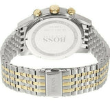 Hugo Boss Navigator White Dial Two Tone Steel Strap Watch for Men - 1513499 Authentic Buy Shop Now