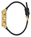 Guess Fusion Chronograph Black Dial Black Leather Strap Watch For Women - GW0553L4 Authentic Buy Shop Now