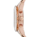 Emporio Armani Sportivo White Dial Rose Gold & White Steel Strap Watch For Women - AR5942 Authentic Buy Shop Now