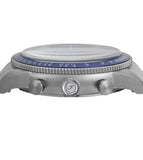 Fossil Sport Tourer Chronograph Blue Dial Silver Steel Strap Watch for Men - FS6047 Authentic Buy Shop Now