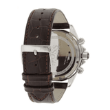 Hugo Boss Ikon White Dial Brown Leather Strap Watch for Men - 1513175 Authentic Buy Shop Now