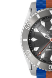 Gucci Dive Automatic Grey Dial Two Tone Rubber Strap Watch for Men - YA136352 Authentic Buy Shop Now
