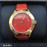 Marc Jacobs Blade Red Dial Red Leather Strap Watch for Women - MBM1204 Authentic Buy Shop Now