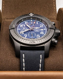 Breitling Super Avenger Chronograph 48 Night Mission Blue Dial Blue Leather Strap Watch for Men - V13375101C1X2 Authentic Buy Shop Now