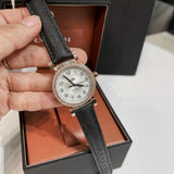 Coach Madison White Dial Black Leather Strap Watch for Women - 14503396 Authentic Buy Shop Now