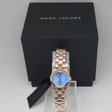 Marc Jacobs Henry Dinky Blue Dial Rose Gold Steel Strap Watch for Women - MBM3204 Authentic Buy Shop Now