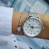 Fossil Tailor Silver Dial Silver Steel Strap Watch for Women - ES3712 Authentic Buy Shop Now
