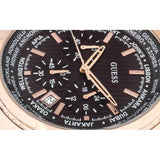 Guess Pursuit Chronograph Brown Dial Brown Leather Strap Watch for Men - W0500G3 Authentic Buy Shop Now