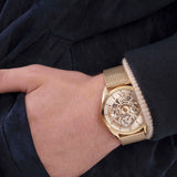Guess Tailor Multifunction Gold Dial Gold Mesh Bracelet Watch for Men - GW0368G2 Authentic Buy Shop Now