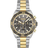 Hugo Boss Energy Chronograph Grey Dial Two Tone Steel Strap Watch For Men - 1513974 Authentic Buy Shop Now