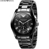 Emporio Armani Black Ceramic Dial Ceramic Strap Watch For Women - AR1401 Authentic Buy Shop Now