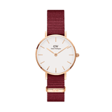 Daniel Wellington Roselyn 3A Petite White Dial Red NATO Strap Watch For Women - DW00100293 Authentic Buy Shop Now
