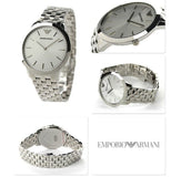 Emporio Armani Classic Quartz Silver Dial Silver Steel Strap Watch For Men - AR1745 Authentic Buy Shop Now