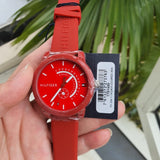 Tommy Hilfiger Denim Quartz Red Dial Red Rubber Strap Watch for Men - 1791480 Authentic Buy Shop Now