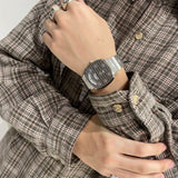 Gucci Grip Quartz Silver Dial Silver Steel Strap Watch For Women - YA157410 Authentic Buy Shop Now