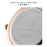 Daniel Wellington Classic Petite Sheffield White Dial Black Leather Strap Watch For Women - DW00100230 Authentic Buy Shop Now