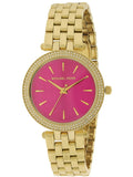 Michael Kors Darci Pink Dial Gold Steel Strap Watch for Women - MK3444 Authentic Buy Shop Now